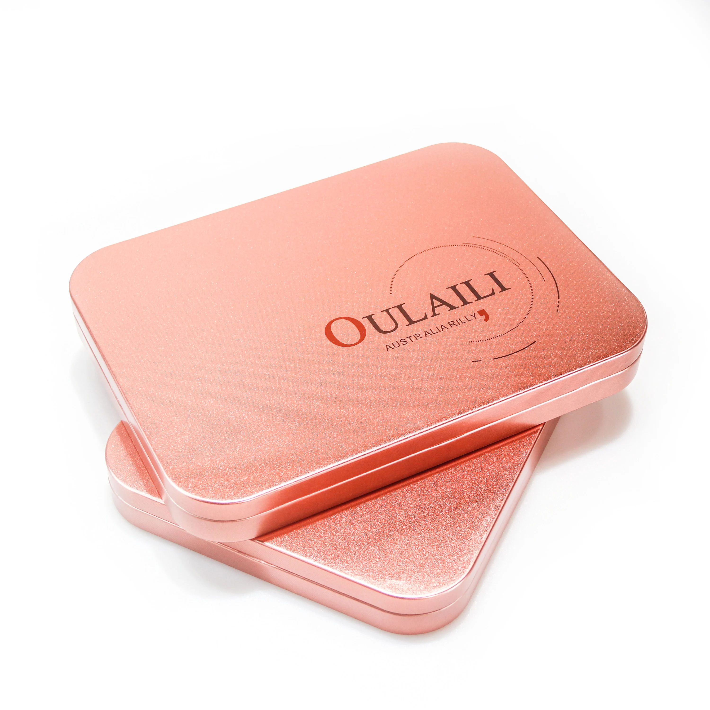 Custom rectangular shape tin container chocolate gift metal packaging box