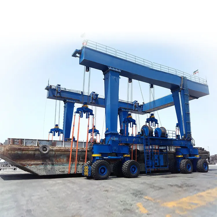 Hot sale 80t ~ 800t mobile travel boat lift equipment gantry crane for sale