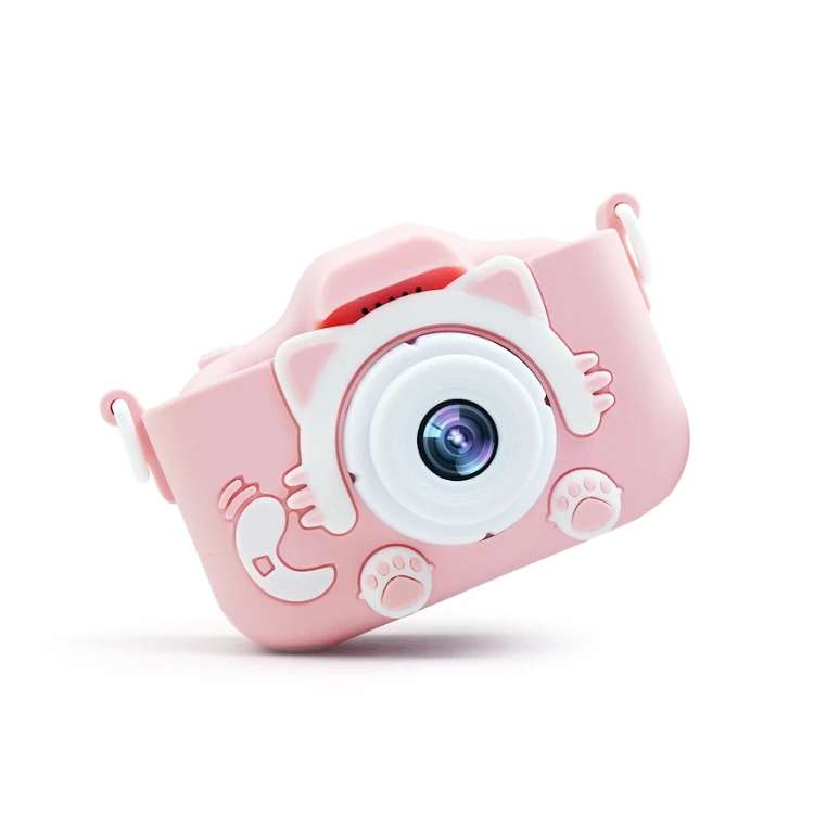 
2020 New Arrival 2.0 Inch 1200W HD Cute Animal Kids Camera, Video Recording Built-In Games Digital Camera For Children 