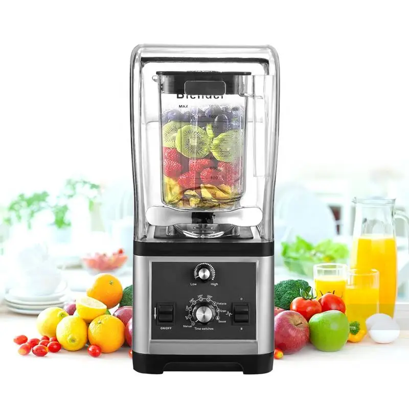 low noise high powered hi quality heavy duty industrial profesional soundproof capsule commercial smoothie blender