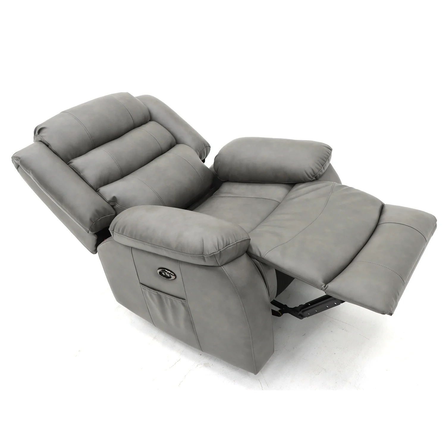 Geeksofa Factory Wholesale Lazy Boy Modern Air Leather Power Electric Recliner Chair with Massage and Heat for Living Room