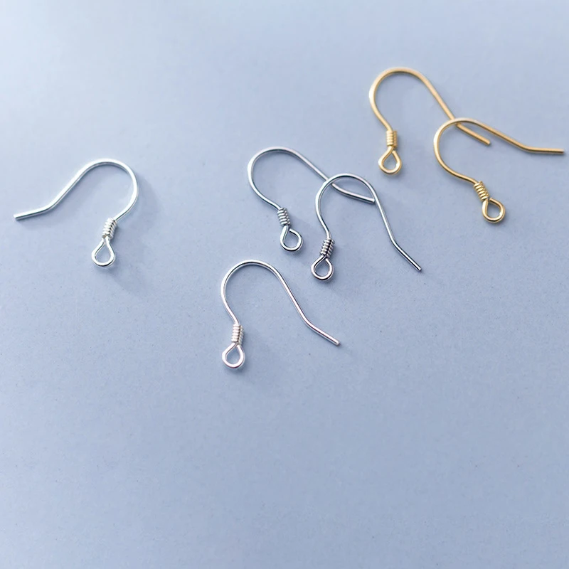 925 Sterling Silver Earring Hooks For Jewelry Making DIY