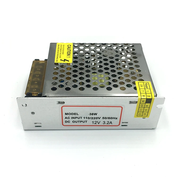Китайский производитель, импульсный источник питания для светодиодов Hagors 12 В 3,2 а переменного/постоянного тока Cctv