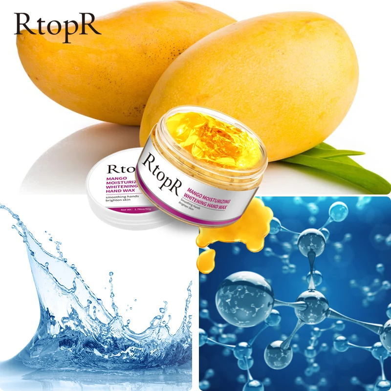 Mango Moisturizing Hand Wax Whitening Skin Hand Mask Repair Exfoliating Calluses Film Anti-Aging Hand Skin Cream 50g