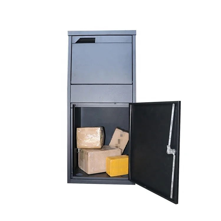 Package Delivery Boxes for Outside Extra Large Mailbox Galvanized Steel Parcel Mailbox Wall Mounted Lockable