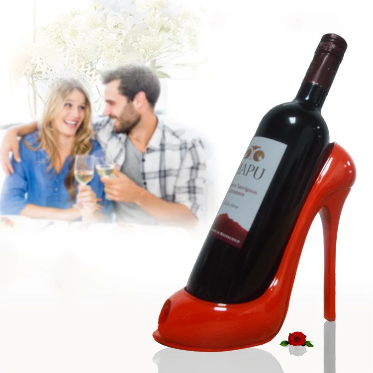Creative High Heels Wine Rack Home Living Room Table Decoration Resin Wine Bottle Rack