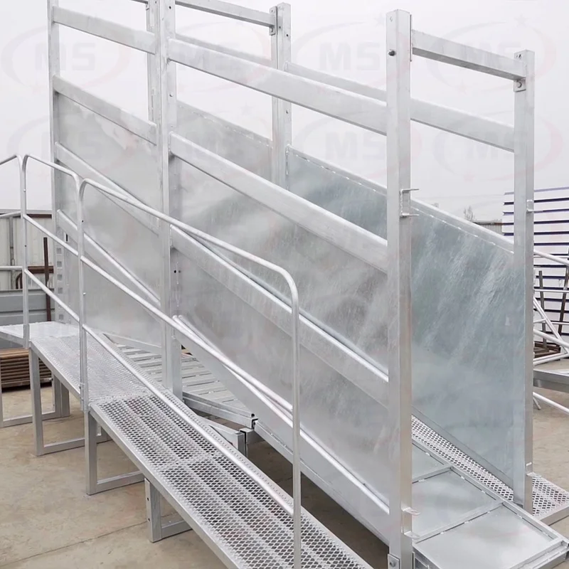 Новый дизайн оборудование для животноводства крупный рогатый скот регулируемый погрузочный пандус крупного рогатого скота скотный двор