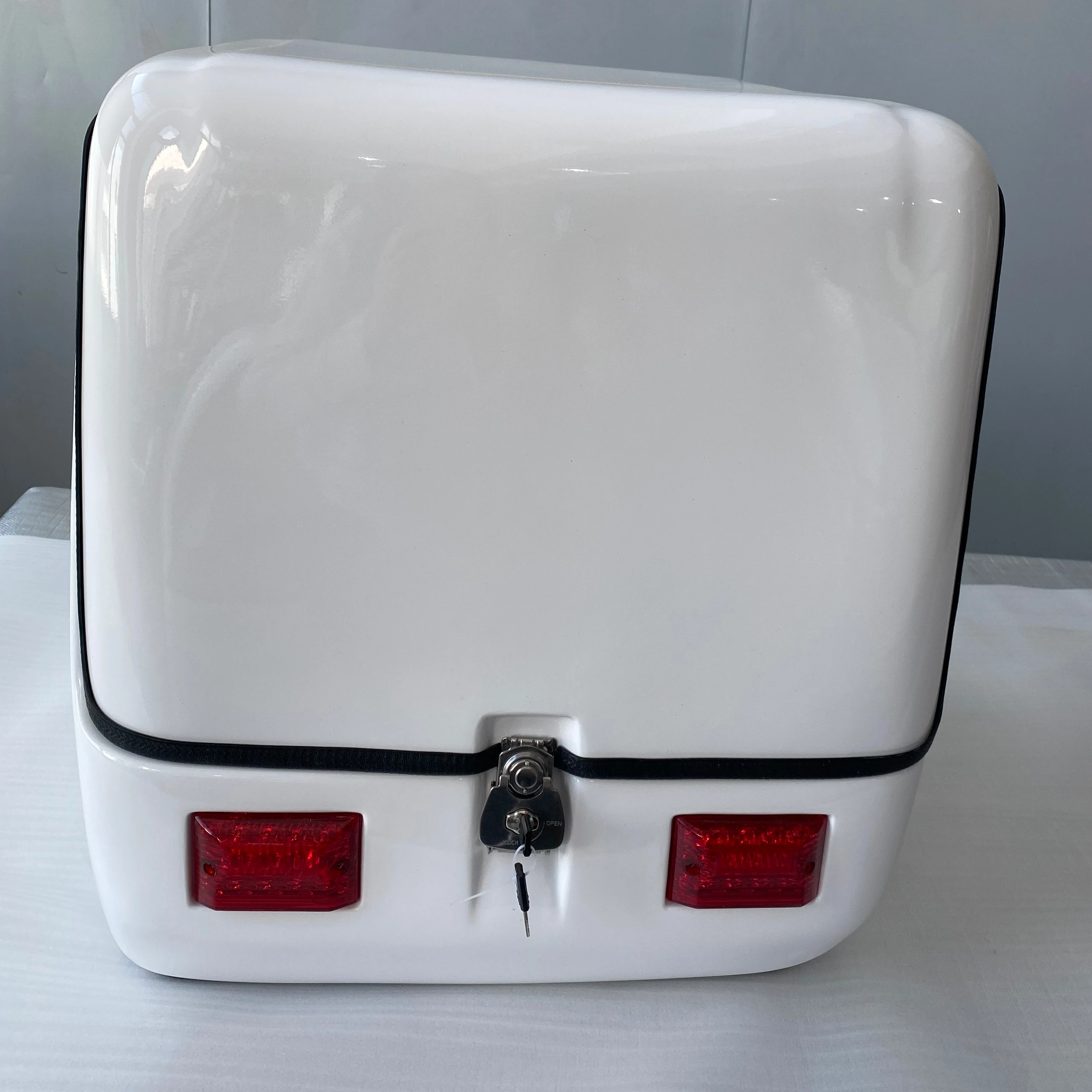 Motorcycle  Rear Box Electric Luggage Trunk plastic  Material Scooter Side Box  High Quality Hot Sale Motorcycle Storage