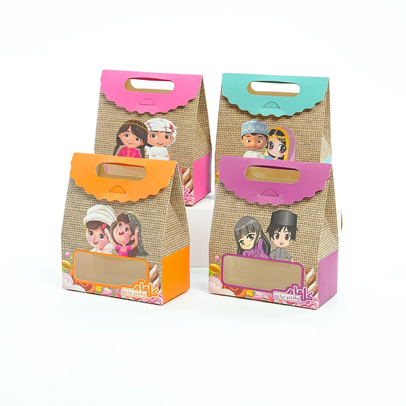 Disposable Takeaway Wholesale Food Grade Paper Green Cupcake Box With HandleZY-BW-026
