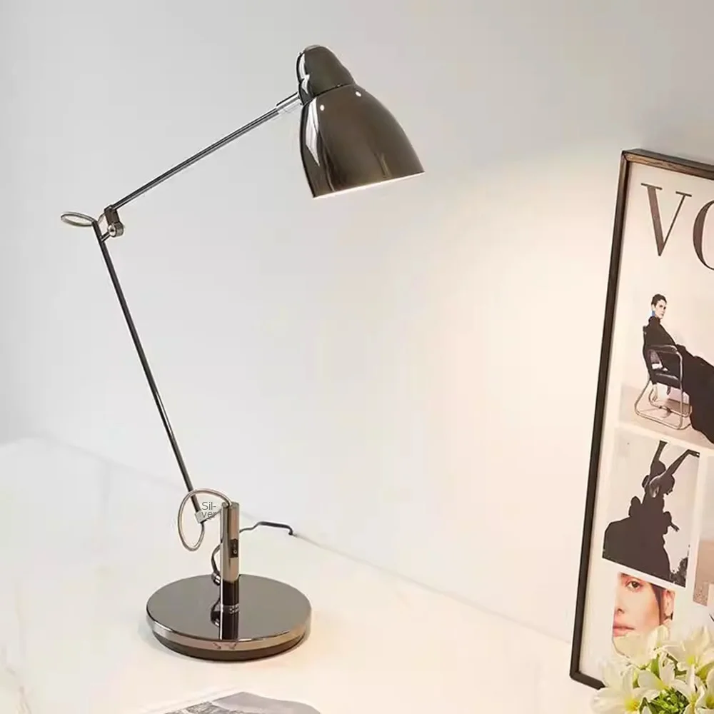 Clamp Swing Arm Reading Desk Light Eye Caring Table Lamp Modern Architect Desk Lamps for Home Office Study Work
