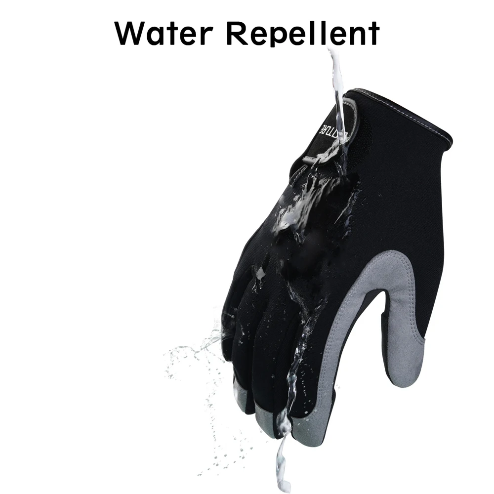 Водонепроницаемые Нескользящие прочные дышащие спортивные перчатки Goture для улицы, неопреновые рыболовные перчатки, зимние рыболовные перчатки