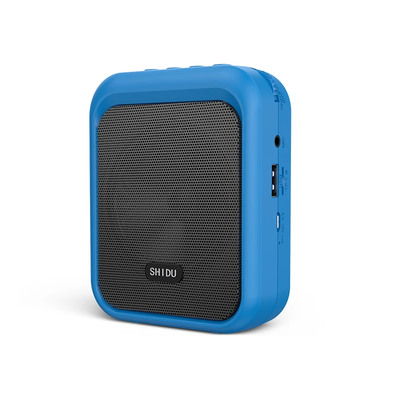 SHIDU M100 MINI Portable rechargeable wired  PA loudspeaker bluetooth voice amplifier sound amplifier for teachers