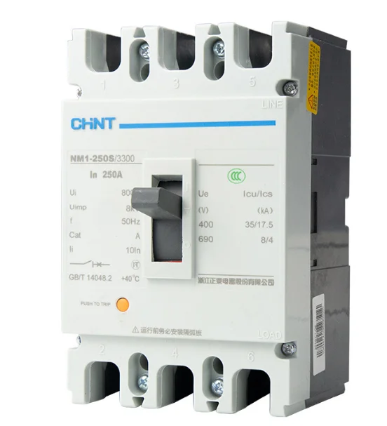CHNT Mccb выключатель NM1-63H-3300 10A 16A 25A 50A 63A воздушные выключатели ББК