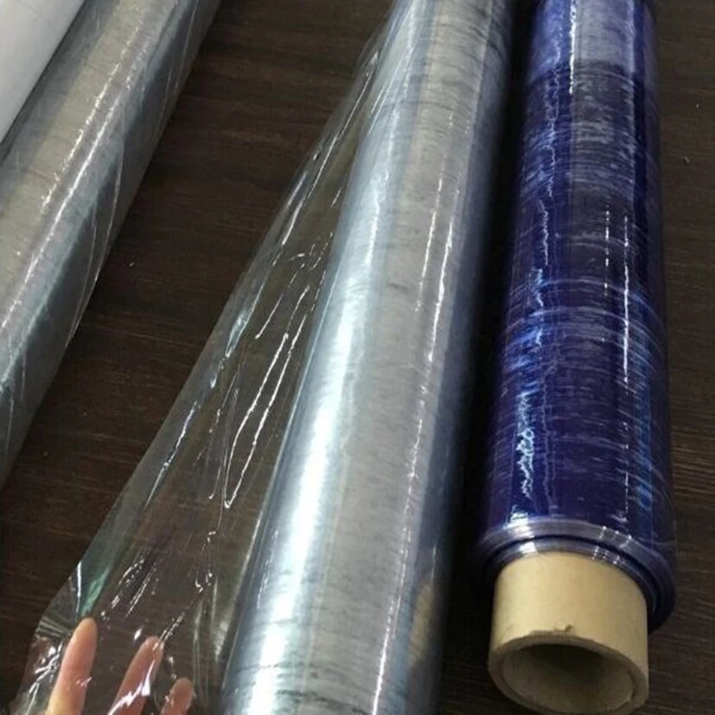 
China factory plastic sheet blue soft pvc packing mattress film roll clear transparent flexible easy open pvc film for packing 