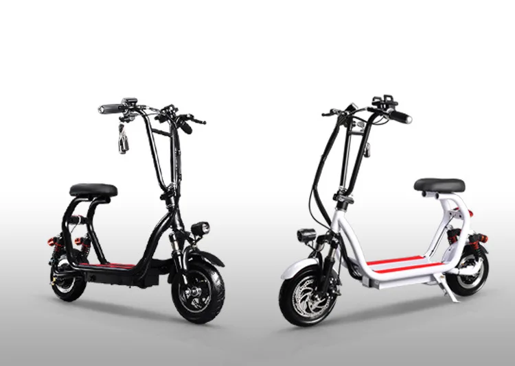 Hot sale 14 inch Airless Tire 48V 8AH 350W Electric Motorcycle rear spring shock absorption electric scooter