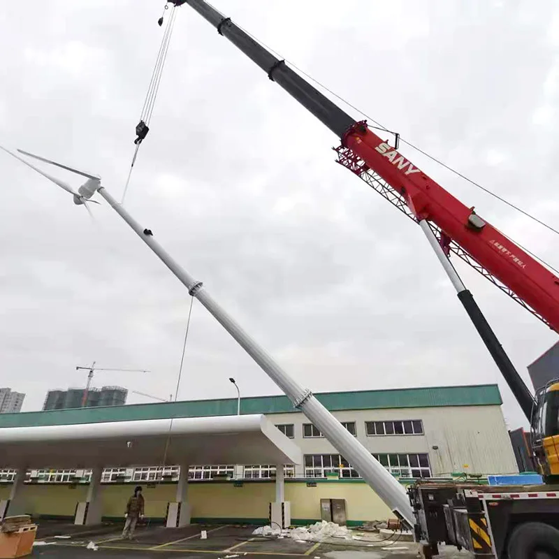 Ветровая турбина с горизонтальной осью небольшая ветряная TL-DL-30KW Ветряная и солнечная дополнительная уличная лампа