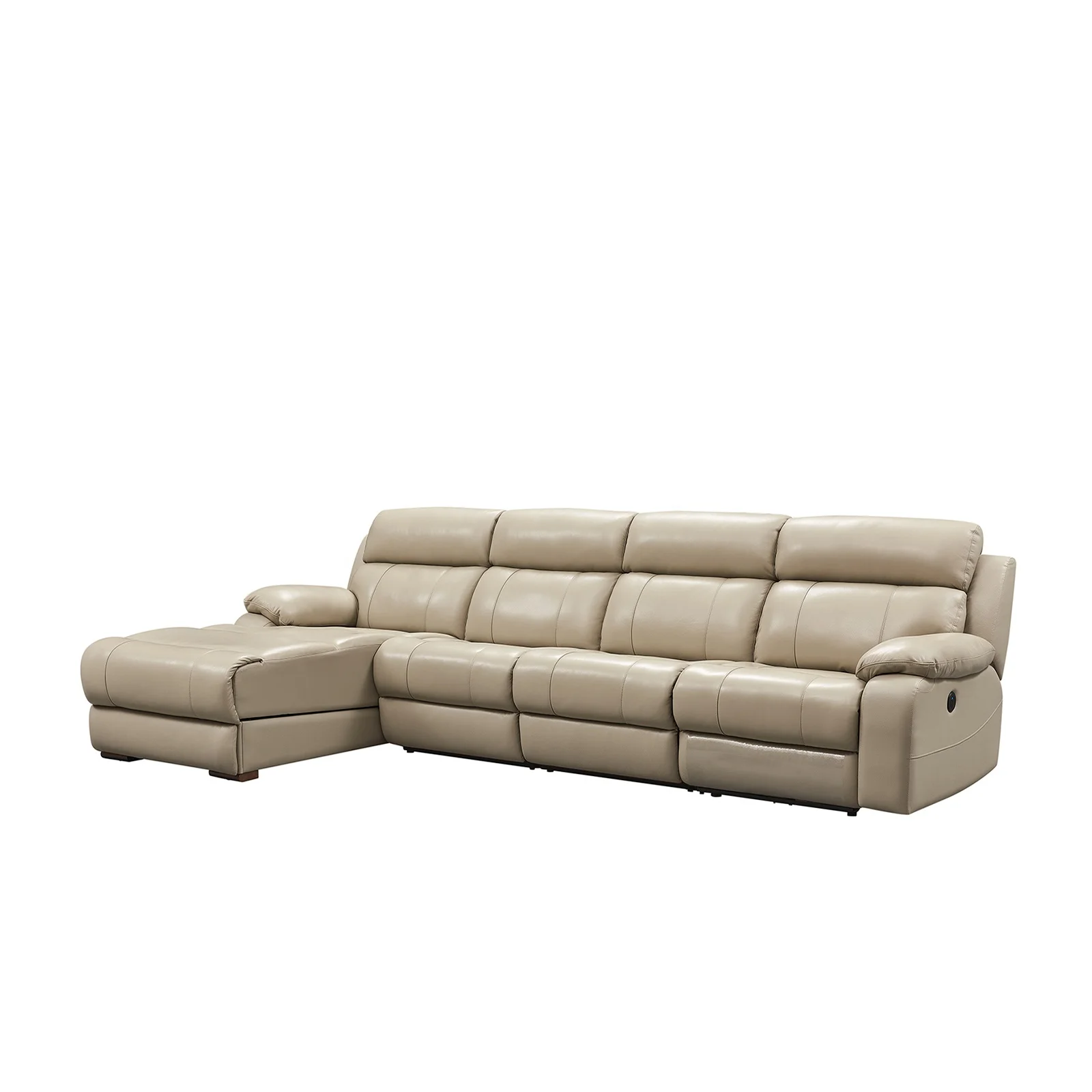 BFP Home Living Room Leather Recliner Sofa Set Furniture Fabric Luxury Lounge Sofa Multifunction Reclining Sofa Set