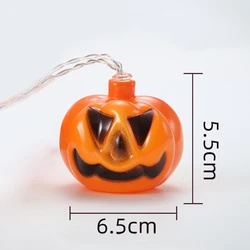 Manufacturer Wholesale Halloween pumpkin lantern LED string lights Party Decoration Hanging