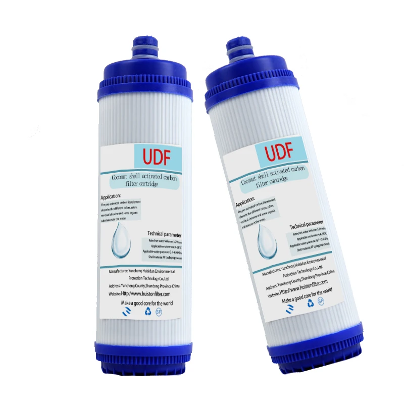Block Filter Alkaline Cartridge Coconut Shell Granular Activated Carbon GAC Udf Activated Carbon 10 Inch 1um Carton HSD 10 W
