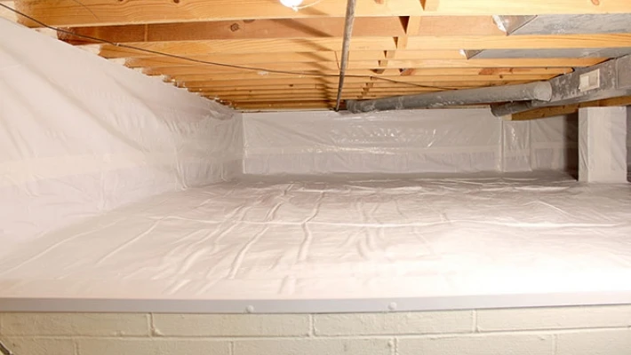 Popular durable white 10 mil 12 mil polyethylene crawl space vapor barrier plastic