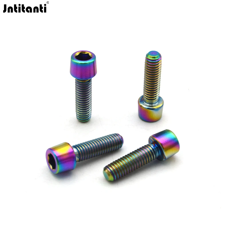 Jntitanti Automobile Vehicle Car Motorcycle Bike New Style M5 M6 M8 M10 M12 M14 Gr.5 Titanium Alloy Tapper Head Hex Socket Bolts
