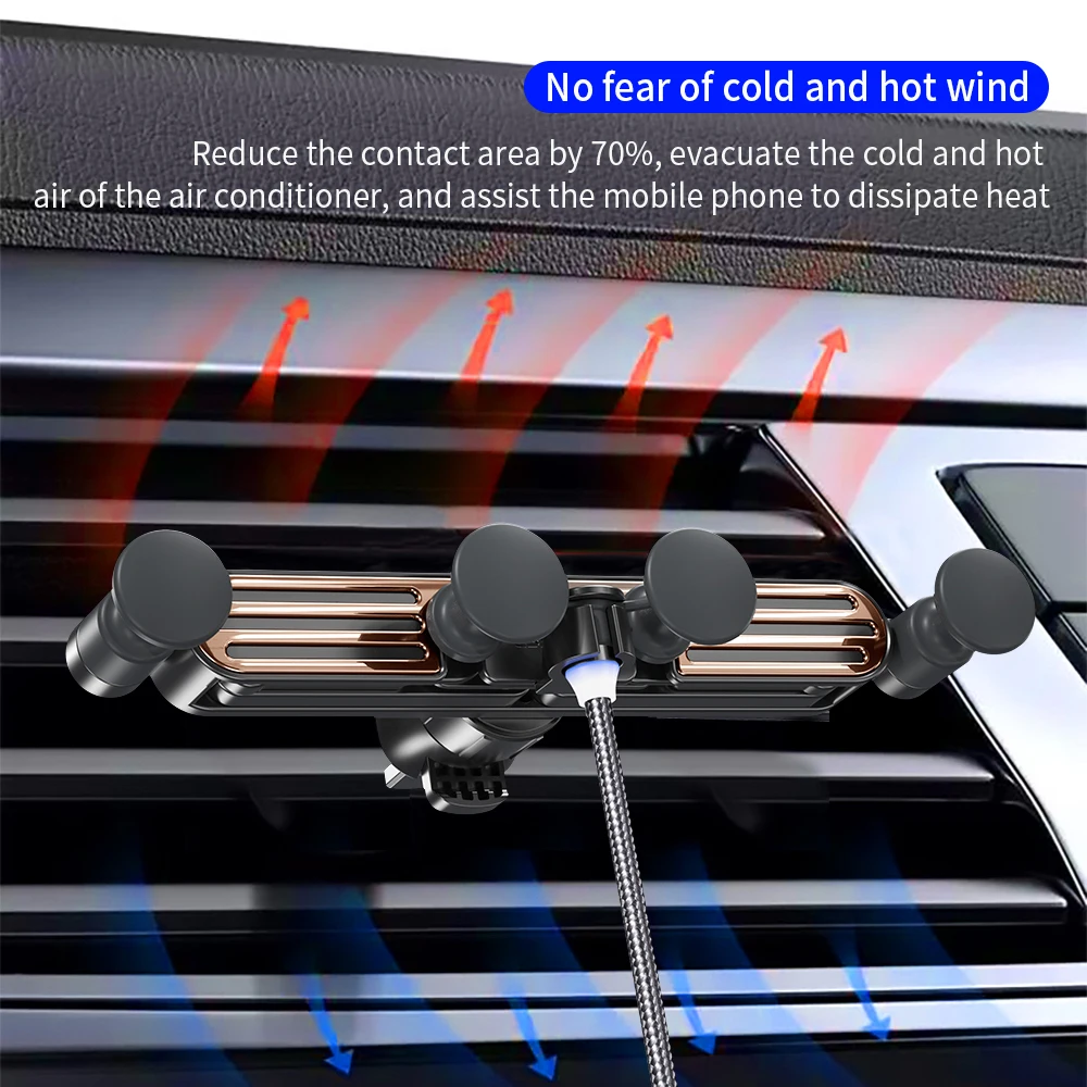 
2020 new Car Holder For iphone in Car air freshener vent clip Mount Mobile Phone bracket Cell Stand 