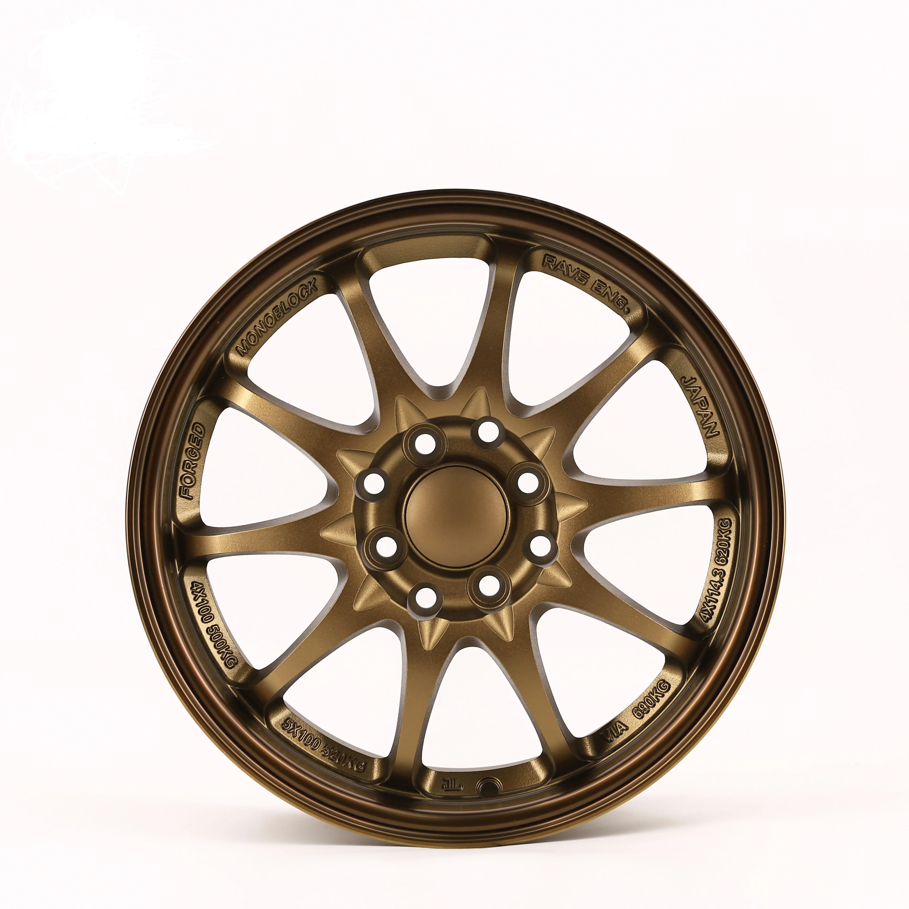 CW-555 China Car rims 15 inch 4 hole  Retail Wholesale 16 Inch 15 inch Pcd 100 Alloy Cast Wheels Concave power wheels For Nissan