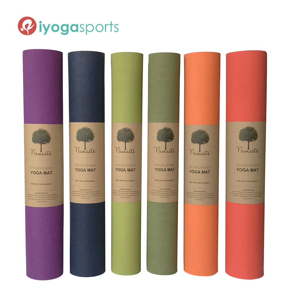 wholesale 100% natural rubber yoga mat 3mm thick JADE harmoney style iyogasports