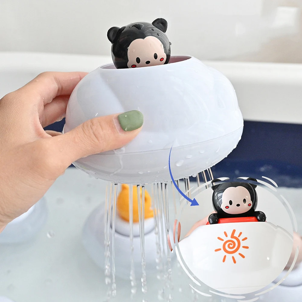 Cute Cartoon Animal Floating Bath Toys Plastic Water Spray Toy for Toddlers for Bathtub Shower Toys for Children