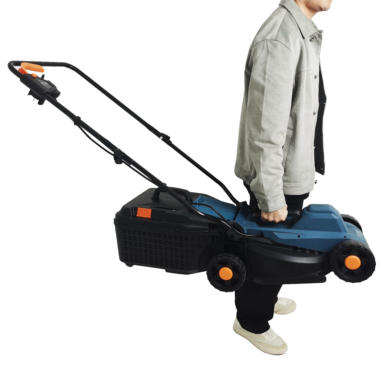 Vertak 1200W Electric Lawn Mowers Garden Power Tools Grass Cutter Machine with Grass Collection Box