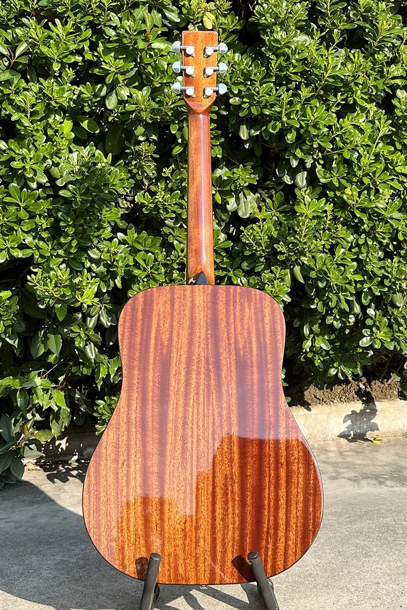 China Aiersi Brand Oem Odm All Lindenwood Body Steel String Acoustic Guitar Custom Brand Folk Travel Musical Instrument for Sale