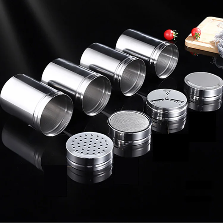Harmony Hot Selling Kitchen Seasoning Box Outdoor Barbecue Pepper Seasoning Coffee Powder Stainless Steel Spice Jar