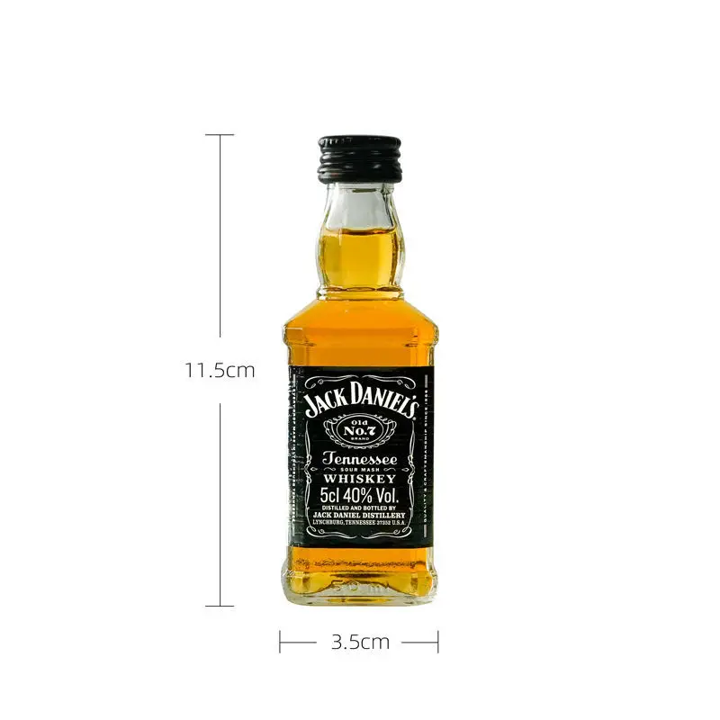 Wholesale 700ml 50ml  liquor Bottles Mini Jack Daniels Whiskey Bottle For Wine