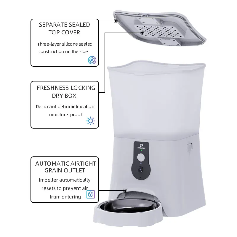 Timed Dispenser Smart Lifetail  Automatic Smart Pet Feeder