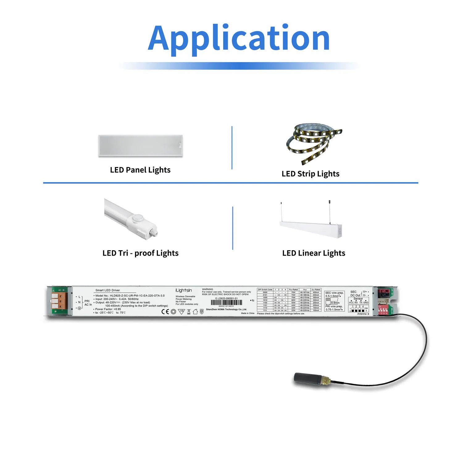 Zigbee3.0 умный беспроводной регулируемый свет с регулируемой яркостью постоянного тока 12 В светодиодный драйвер