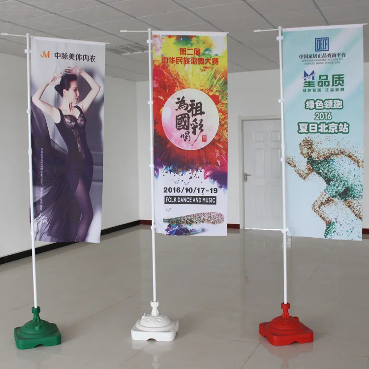 Custom Outdoor Large Advertising Nobori Flag japanese samurai flag Banner with pole and Base