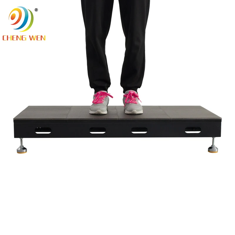 Indoor&Outdoor Interactive  dance floor P3.91 /P4.81 500*1000mm display screen with Iron cabinet and radar control