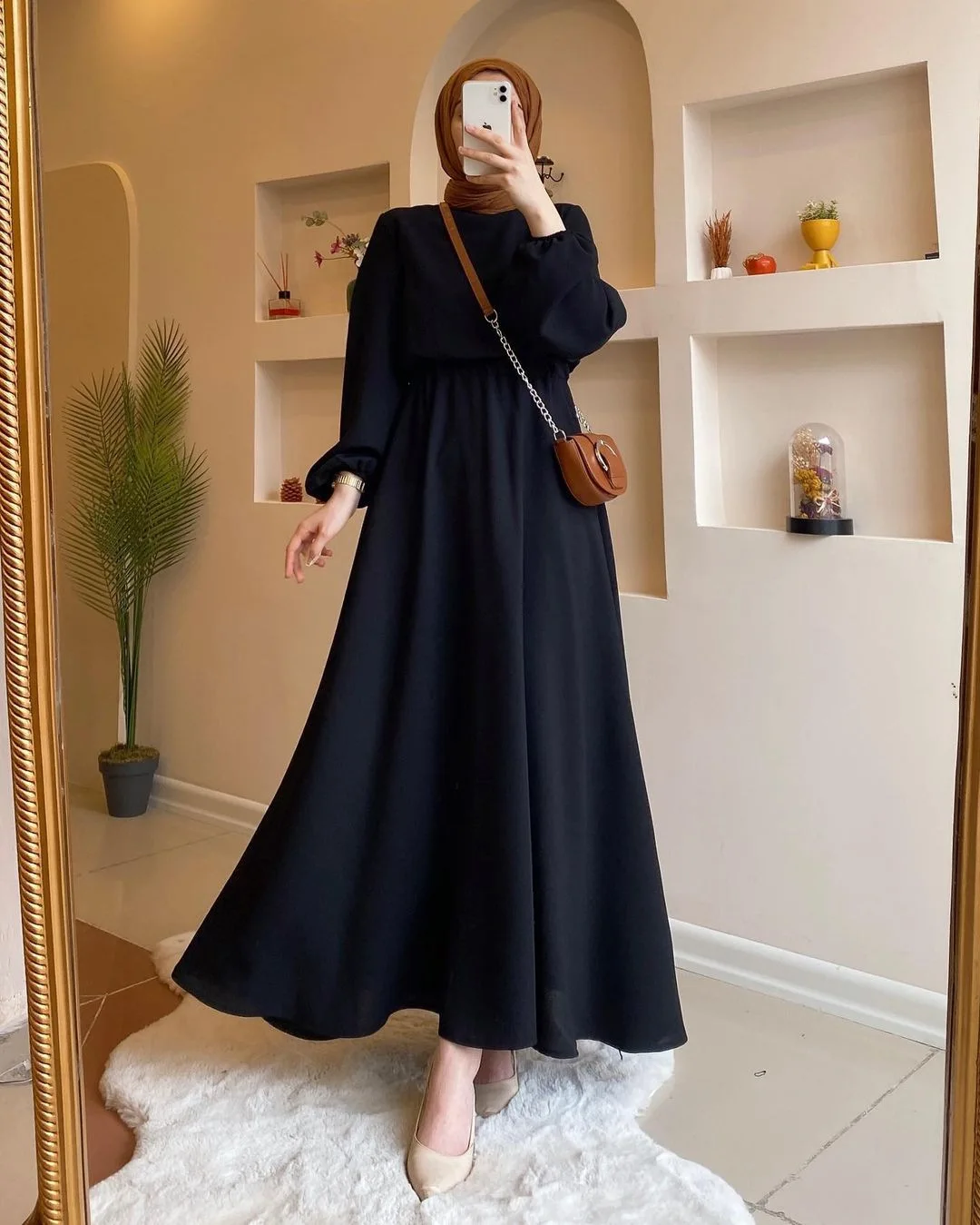 Islamic Clothing Dubai Robe abaya long skirts tunics dress for women muslim casual cheap