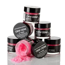 Organic lip mask & scrub Double-effect lip care collagen Exfoliating Moisturizing Vegan Private label lip scrub