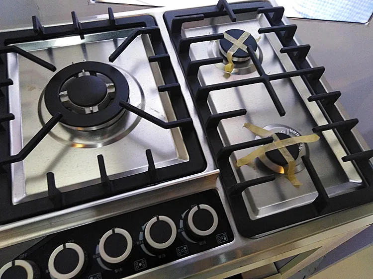 Sell well household 5 burners built-in stainless steel gas hob cooktop
