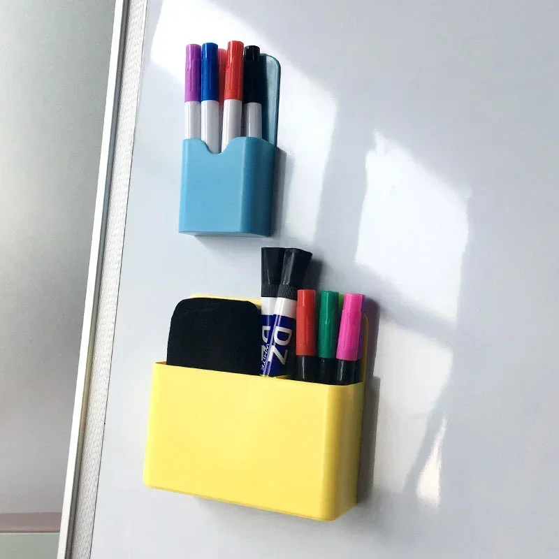 Wholesale Magnetic Plastic Fridge Storage Box Marker Pencil Desk Organizer Storage Accessory Office School Supplies Pen Holder