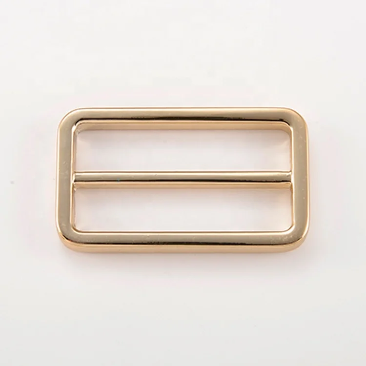Custom Zinc alloy Slide adjuster metal buckle 38mm	Tri glide slider buckle Ribbon slider buckles
