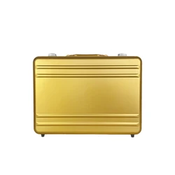 2022 New gold Aluminum Briefcase Attache Cases Men Laptop Metal Aluminum tool case