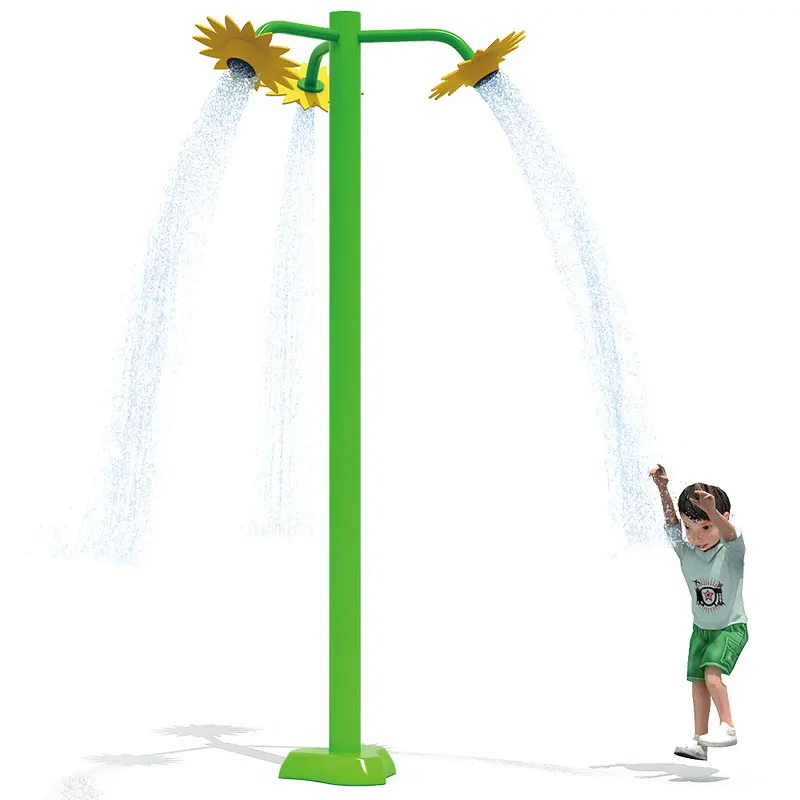 Commercial Hotel Mall Playground Water Park Slide Willow Leaf Bucket Novel Splash Pad Water Park Equipment