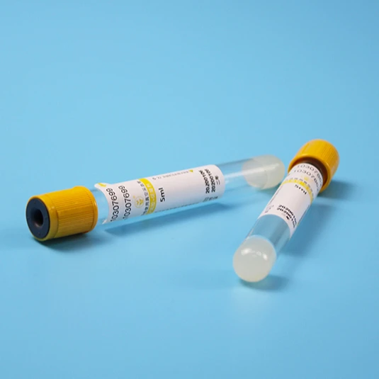 Disposable Plastic Gel & Clot Activator Additive collecting blood tube