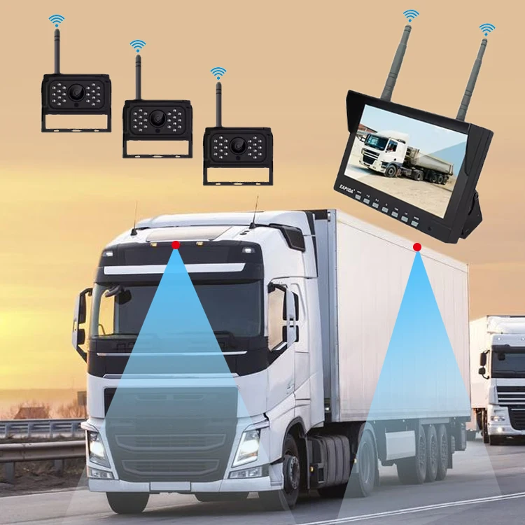 1080P 4CH Ai Bsd Беспроводная Автомобильная камера заднего вида с монитором для грузовика RV вилочный погрузчик