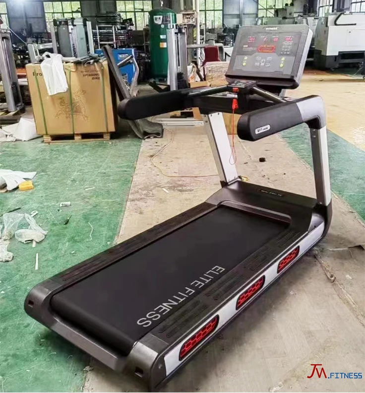 Sports commercial fitness gym running machine sports damper treadmill with wireless charging