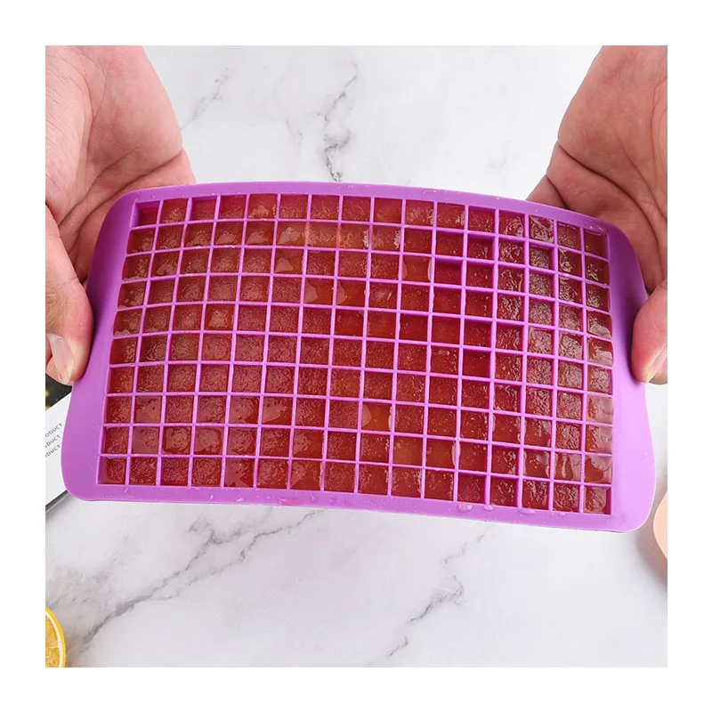 160 Holes silicone ice cube form candy cake Ice maker chocolate molds easy release square shape mini ice molds