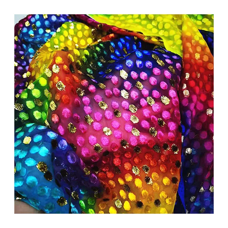 
Hot Sale Simple Casual Hand Brinted Wedding Metal Wire Silk Jacquard Soft Silk Tulle Fabric 