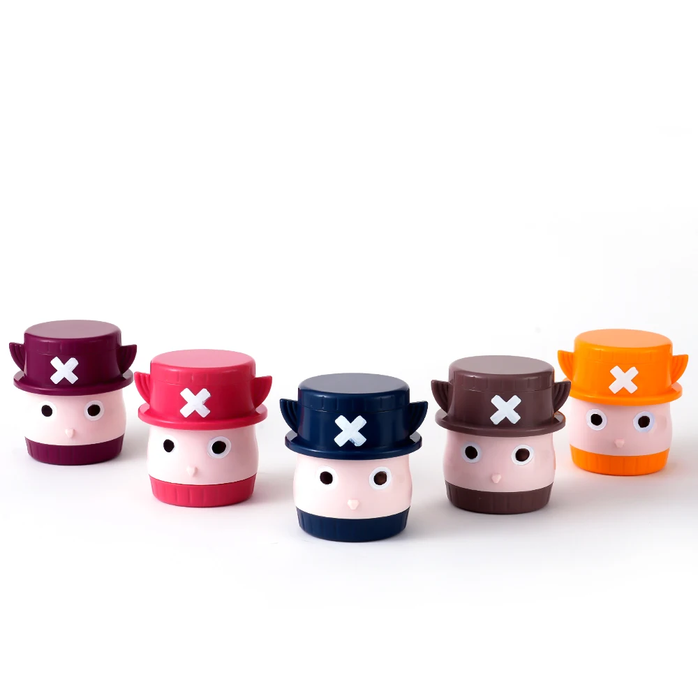 New Fashion Tony Tony Chopper Plastic Tobacco Herb Grinder Custom Logo Cheap Grinder